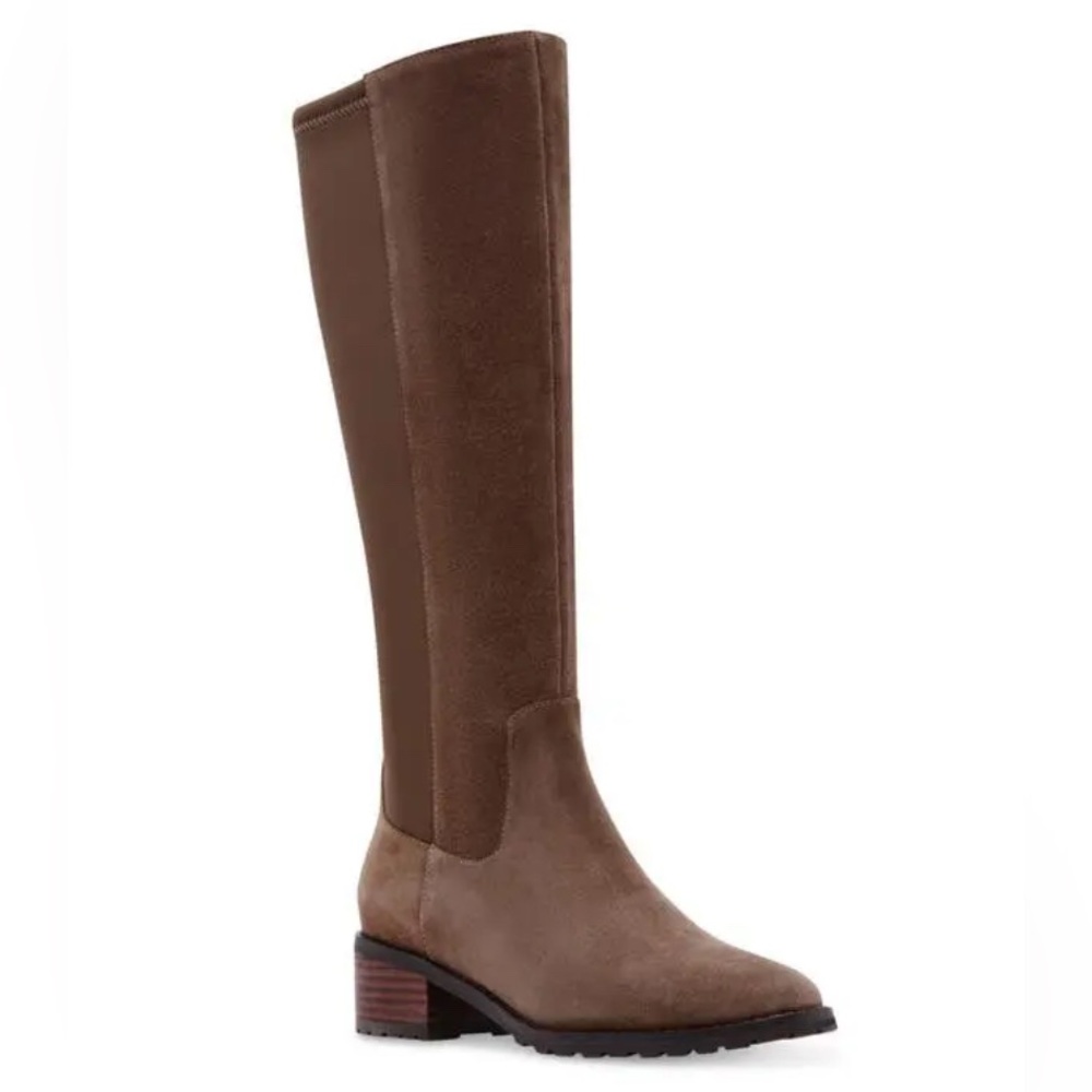 BLONDO  Symone Waterproof Knee High Boot - Taupe Suede Sz 8.5